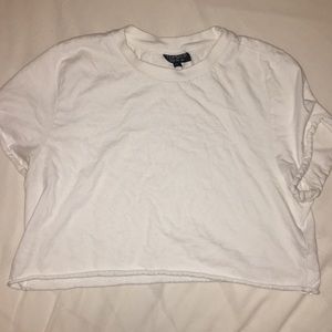 white crop top